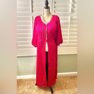 Fancy mosaic mirror work - all over coat / dress